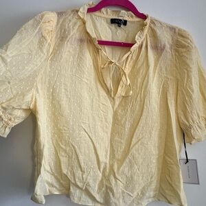 1 state cropped lightweight top